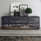 Stue skænk med 3 døre i forskellige finish Made in Italy - Ole Viadurini