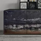 Stue skænk med 3 døre i forskellige finish Made in Italy - Ole Viadurini