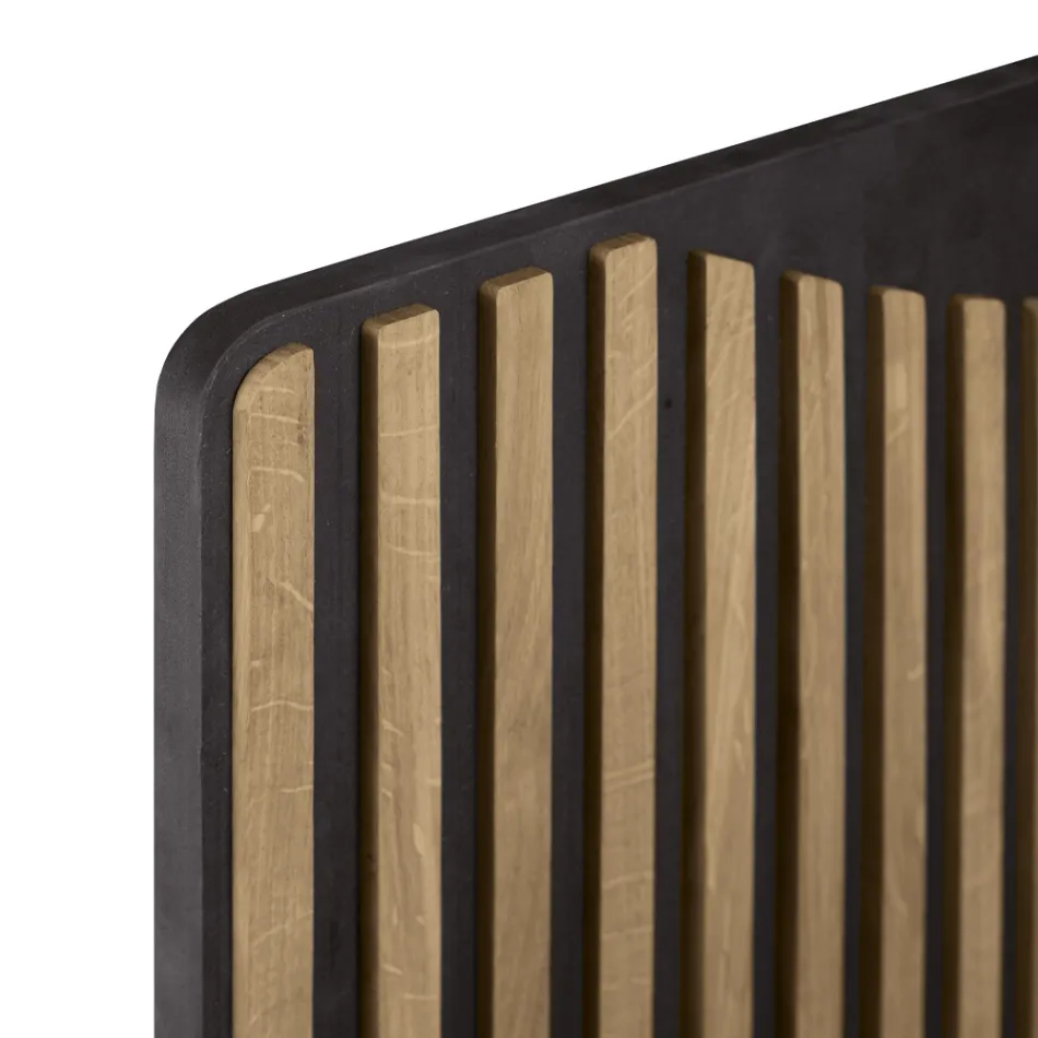 Stue skænk med 3 døre i nordisk knudet eg finish - Linda Viadurini