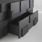 design skænk børstet lærketræ varmebehandlet Azalea Viadurini