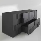 design skænk børstet lærketræ varmebehandlet Azalea Viadurini