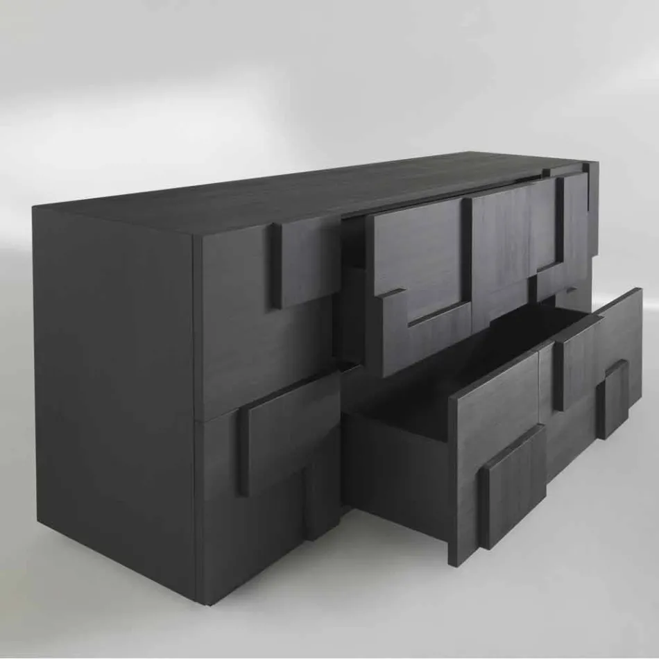 design skænk børstet lærketræ varmebehandlet Azalea Viadurini