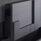 design skænk børstet lærketræ varmebehandlet Azalea Viadurini