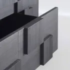 design skænk børstet lærketræ varmebehandlet Azalea Viadurini