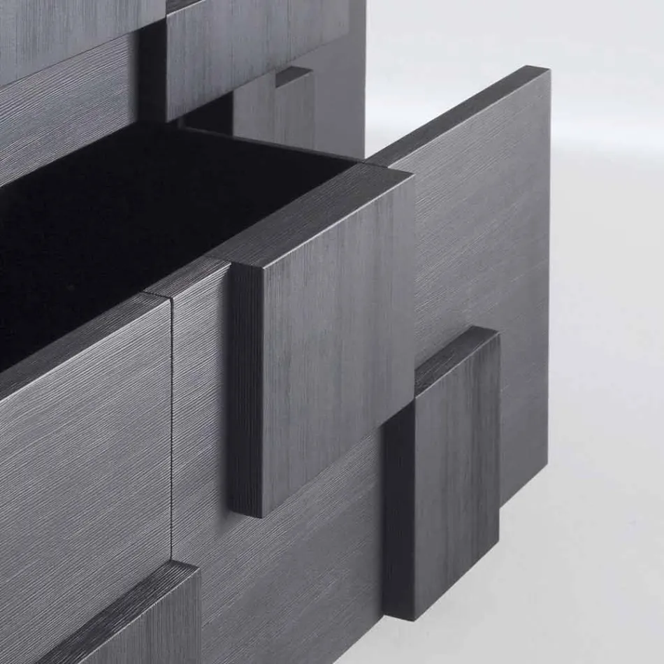 design skænk børstet lærketræ varmebehandlet Azalea Viadurini