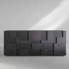 design skænk børstet lærketræ varmebehandlet Azalea Viadurini