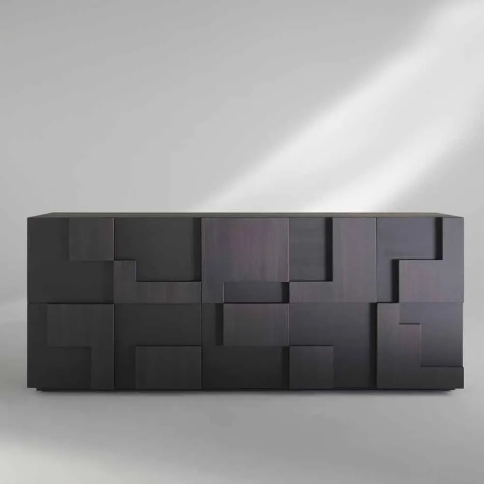 design skænk børstet lærketræ varmebehandlet Azalea Viadurini