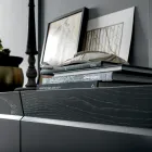 3-dørs træskænk med skrå kant og keramisk top - Mondolfo Viadurini