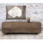 2 eller 4 døre skænk af træ med krystalhylder fremstillet i Italien - Gardena Viadurini