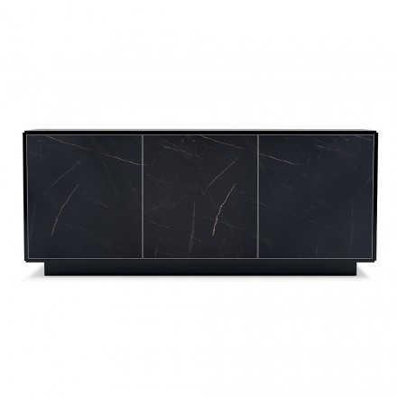 Træskænk med 2 eller 3 låger i HPL laminat Made in Italy - Fiorenza Viadurini