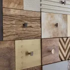 Skænk i mangotræ 2 låger 4 skuffer Etnisk stil Homemotion - Auriel Viadurini