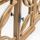 Skænk i gammelt, naturligt fyrretræ med spejldøre - Agnone Viadurini