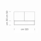 Skænk i Canaletto valnøddefiner Lavet i Italien - Salerno Viadurini