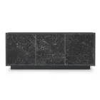 Skænk i lakeret træ med 2 eller 3 keramiske låger lavet i Italien - Fiorenza Viadurini