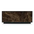 Skænk i lakeret træ med 2 eller 3 keramiske låger lavet i Italien - Fiorenza Viadurini