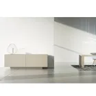 Mdf skænk med sokkelbund og dekoreret dør lavet i Italien - Deodara Viadurini