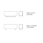 Skænk i melamin med 3 egetræsdøre og spejl Made in Italy - Romina Viadurini