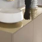 Madia i melamin og Mdf med laminatindsatser lavet i Italien - Gordita Viadurini