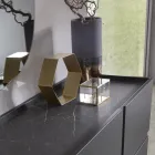 Madia i melamin og Mdf med laminatindsatser lavet i Italien - Gordita Viadurini