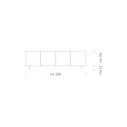 Moderne skænk i fineret asketræ Made in Italy - Galassia Viadurini