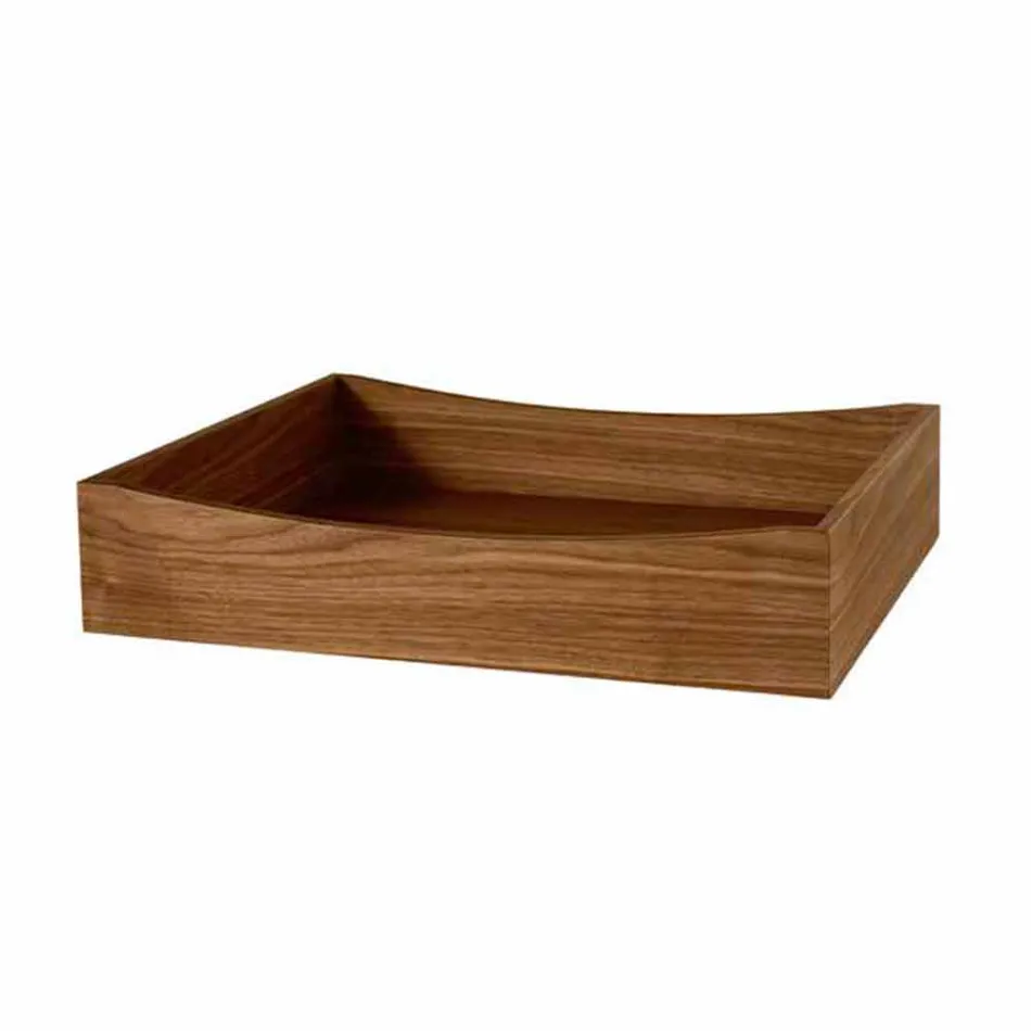 Moderne skænk på røget glashjul og keramisk top fremstillet i Italien - Sciocca Viadurini