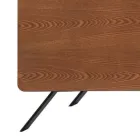 Stue skænk Mdf struktur og massivt træ 4 døre Made in Italy - Rosalba Viadurini