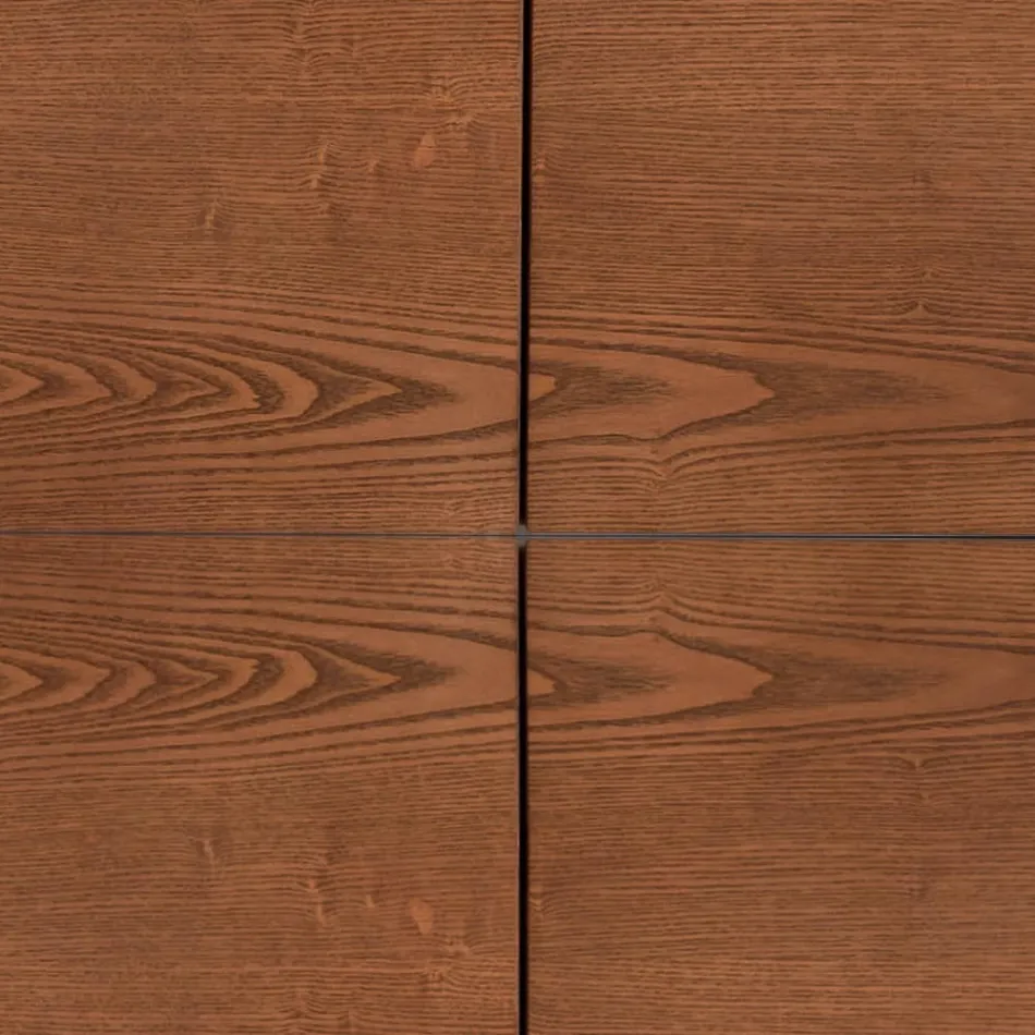 Stue skænk Mdf struktur og massivt træ 4 døre Made in Italy - Rosalba Viadurini