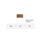 Stue skænk i Mdf og massivt træ 2 eller 3 døre Made in Italy - Kammer Viadurini