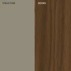 Stue skænk i lakeret Mdf 3 døre med skærmtrykte indlæg - Saronno Viadurini