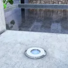 Marker 2W Led udendørs rundt spotlight i 316 rustfrit stål, 4 stk - Solina Viadurini