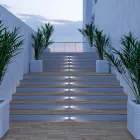 Marker Udendørs forsænket LED-spot i rustfrit stål 4 stk - Rhombus Viadurini