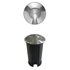 2W Rustfri Stål Forsænket Udendørs Led Marker 4 Stk - Elisir Viadurini