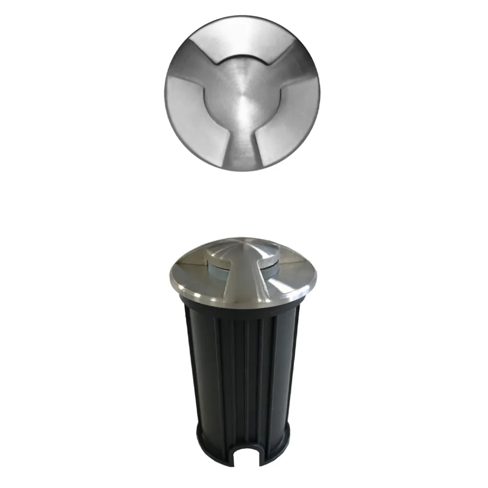 2W Rustfri Stål Forsænket Udendørs Led Marker 4 Stk - Elisir Viadurini