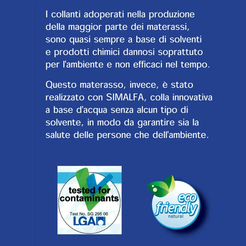 Dobbelt madras mide og anti-liggesår 7 zone Bio Shape Viadurini