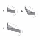 Design væghylde i krydsfiner og metal med pelsstativ - Berema Viadurini