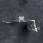 Designhylde i transparent akrylkrystal lavet i Italien - Teride Viadurini