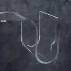 Designhylde i transparent akrylkrystal lavet i Italien - Teride Viadurini