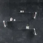 Designhylde i transparent akrylkrystal lavet i Italien - Teride Viadurini