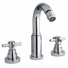 Klassisk 3-hullers mixer i forkromet messing fremstillet i Italien - Zumbo Viadurini