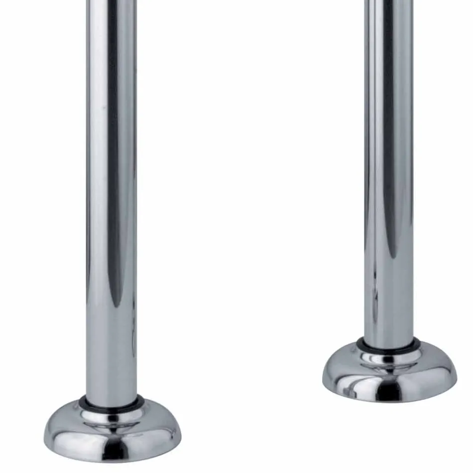 Søjleblander til badekar med brusebad i messing fremstillet i Italien - Shelly Viadurini