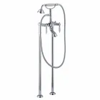 Søjleblander til badekar med brusebad i messing fremstillet i Italien - Shelly Viadurini