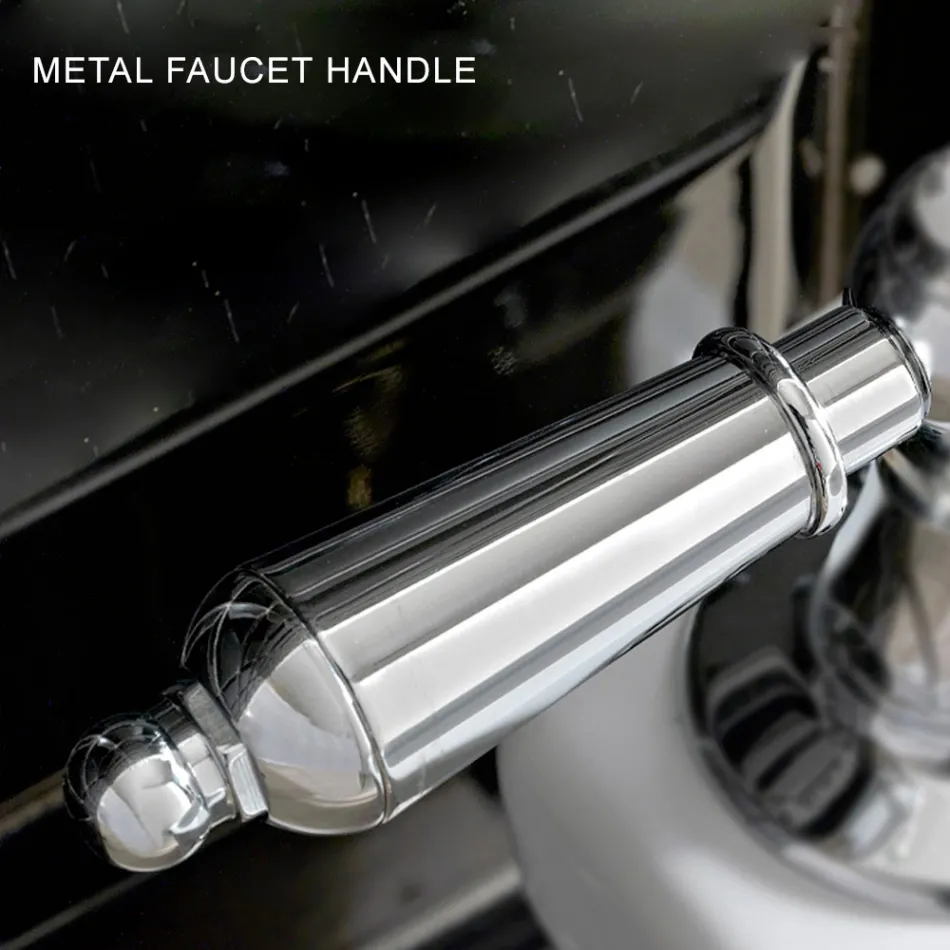 Bidetmixer i klassisk stil i håndlavet messing med håndtag - Noriana Viadurini