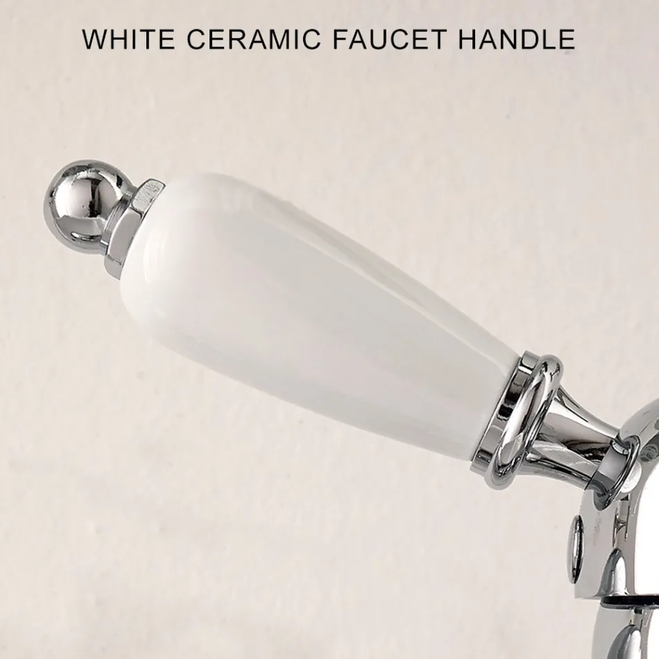 Bidetmixer i klassisk stil i håndlavet messing med håndtag - Noriana Viadurini