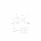 Klassisk mixer til gulvbadekar i messing fremstillet i Italien - Panico Viadurini