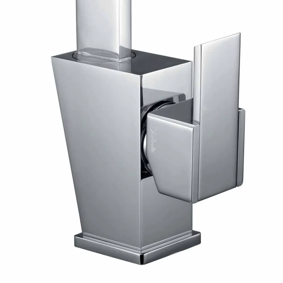 Mixer med justerbar tud til håndvask i messing Made in Italy - Alibi Viadurini