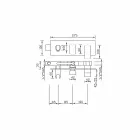 Moderne design indbygget bruserarmatur i messing fremstillet i Italien - Sika Viadurini