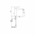 Moderne håndvaskarmatur uden afløb fremstillet i Italien - Galla Viadurini