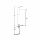 Udvidet håndvaskarmatur i messing uden afløb fremstillet i Italien - Ermia Viadurini