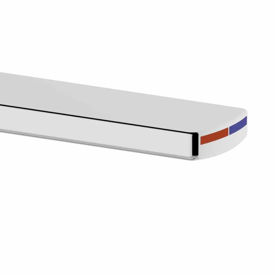 Moderne håndvaskarmatur i forkromet metal - Zanio Viadurini