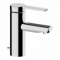 Håndvaskarmatur til badeværelset i messing Chrome finish, fint design - Zanio